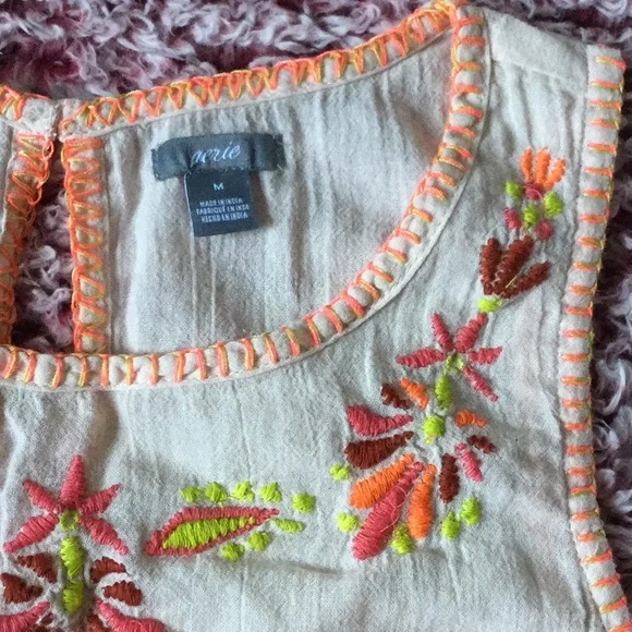 NWOT Aerie Embroidered Boho Top - Picture 7 of 9